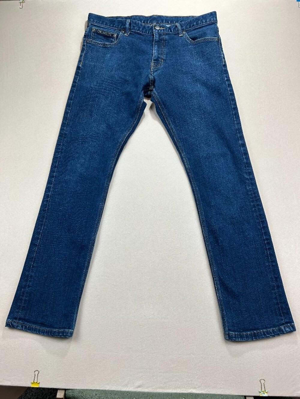 NIKE Jeans Men's Size 34 Blue Denim Mid Rise Slim Straight Stretch